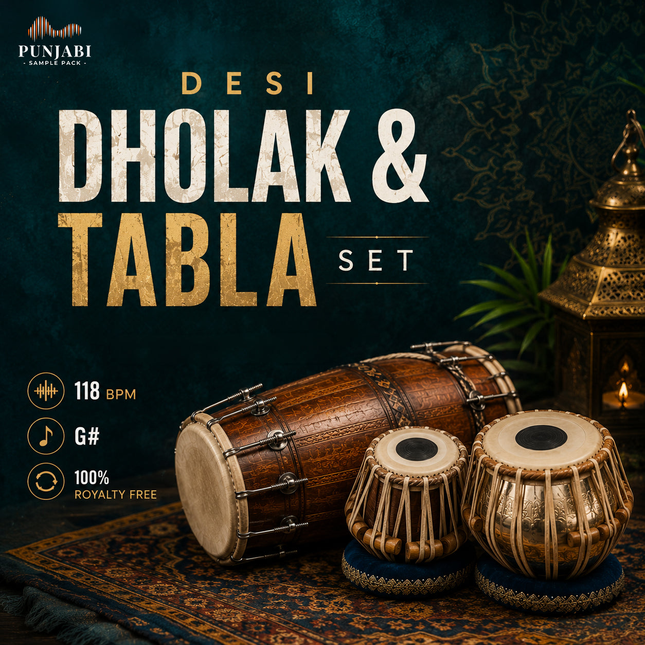 Dholak & Tabla Set 118bpm G#
